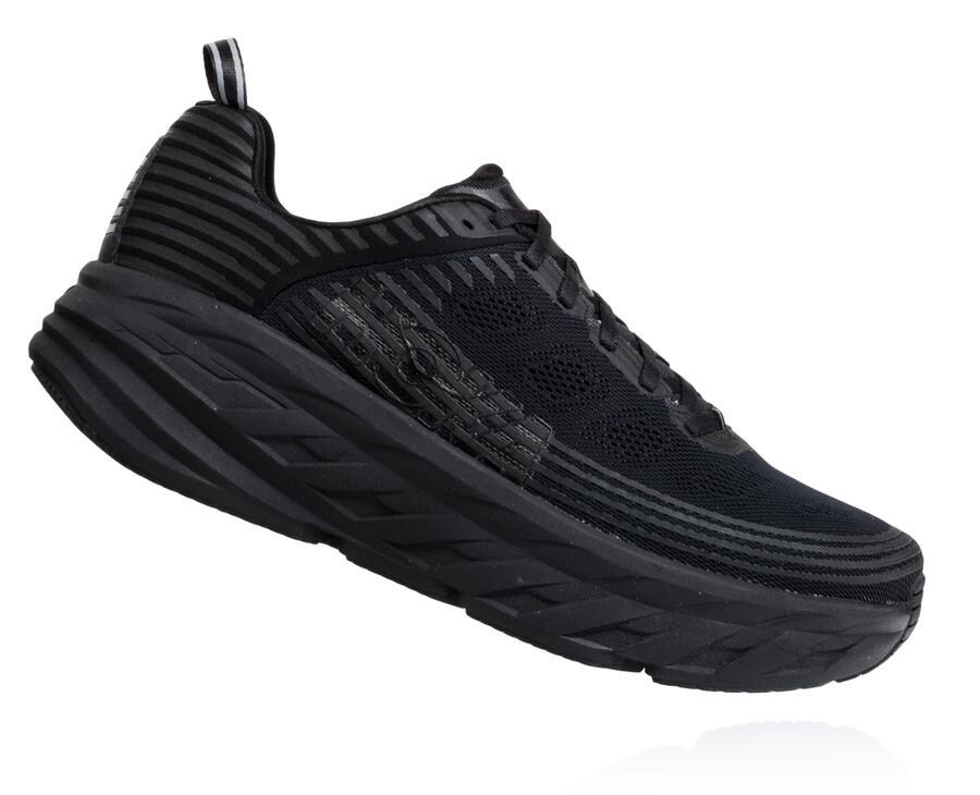 Zapatillas Running Hoka One One Hombre - Bondi 6 - Negras - IRM507698